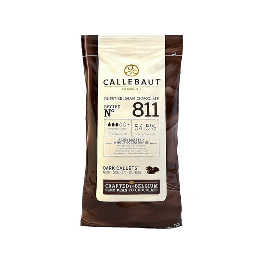 Ciocolata fulgi ciocolata neagra Callebaut 811, min 54.5% unt de cacao 1 kg