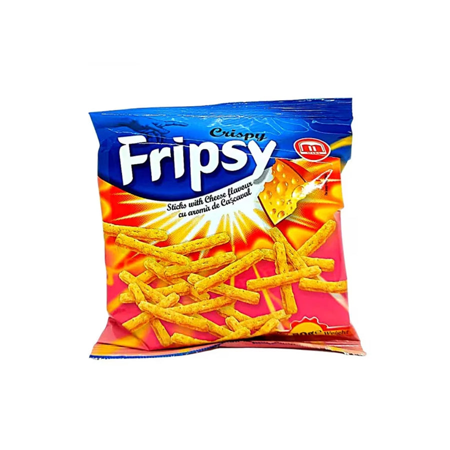 Pachet Snacks Fripsy cu aroma de cascaval, 50g x 25 bucati