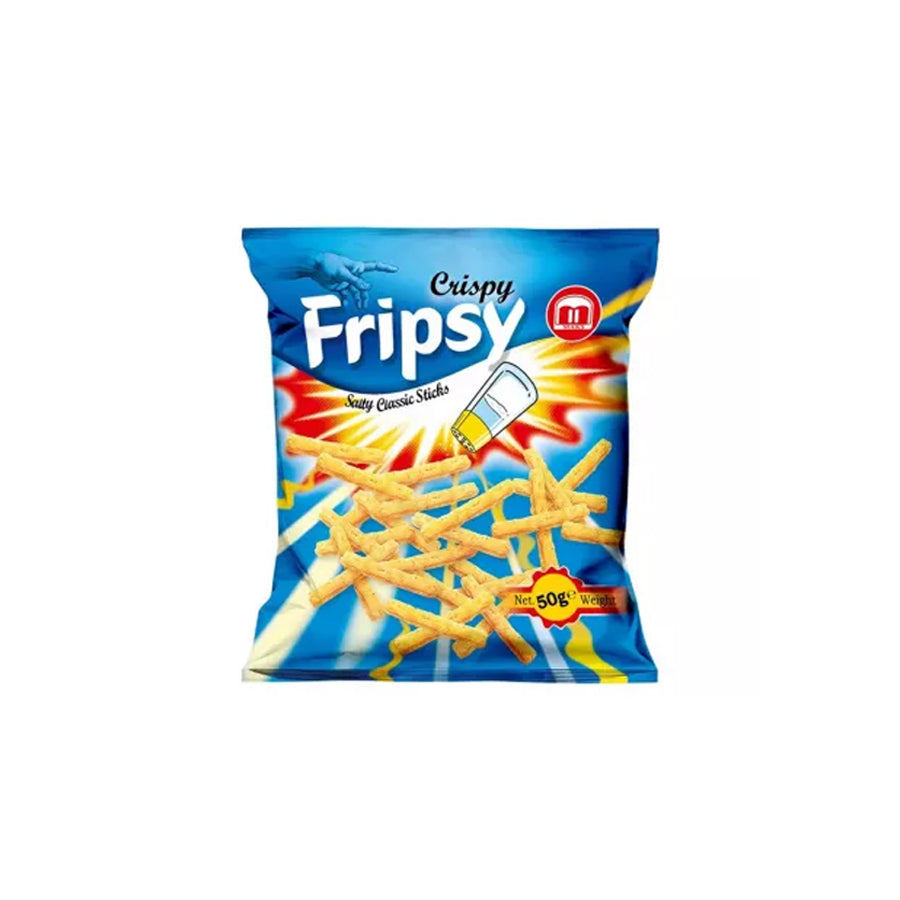 Pachet Snacks Fripsy cu aroma de sare, 50g x 25 bucati