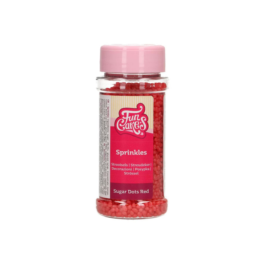 Buline de zahăr roșii 80g, FunCakes