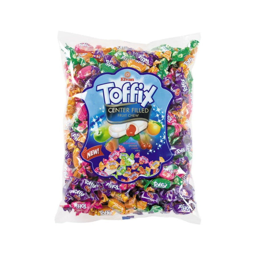 Bomboane gumate cu aroma de fructe, Toffix Mix, Elvan, 1 kg