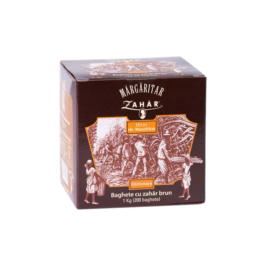 Zahar brun Margaritar, stick 200 bucati, 200x5g